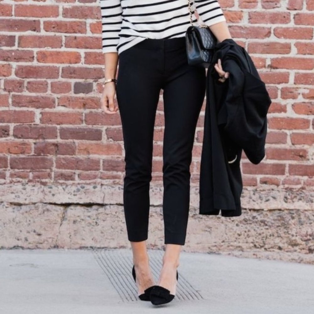 Banana Republic Pants Women's Size 2P Sloan Fit Cropped Ankle Black